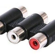 Conector union 3 Jack RCA a 3 Jack RCA