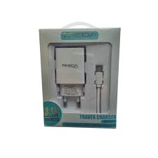 Cargador completo micro USB (cable y ficha) - Treqa